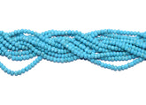 Gemstone Faceted Roundel Agate Loose Beads , 3X4 MM , FDB-016
